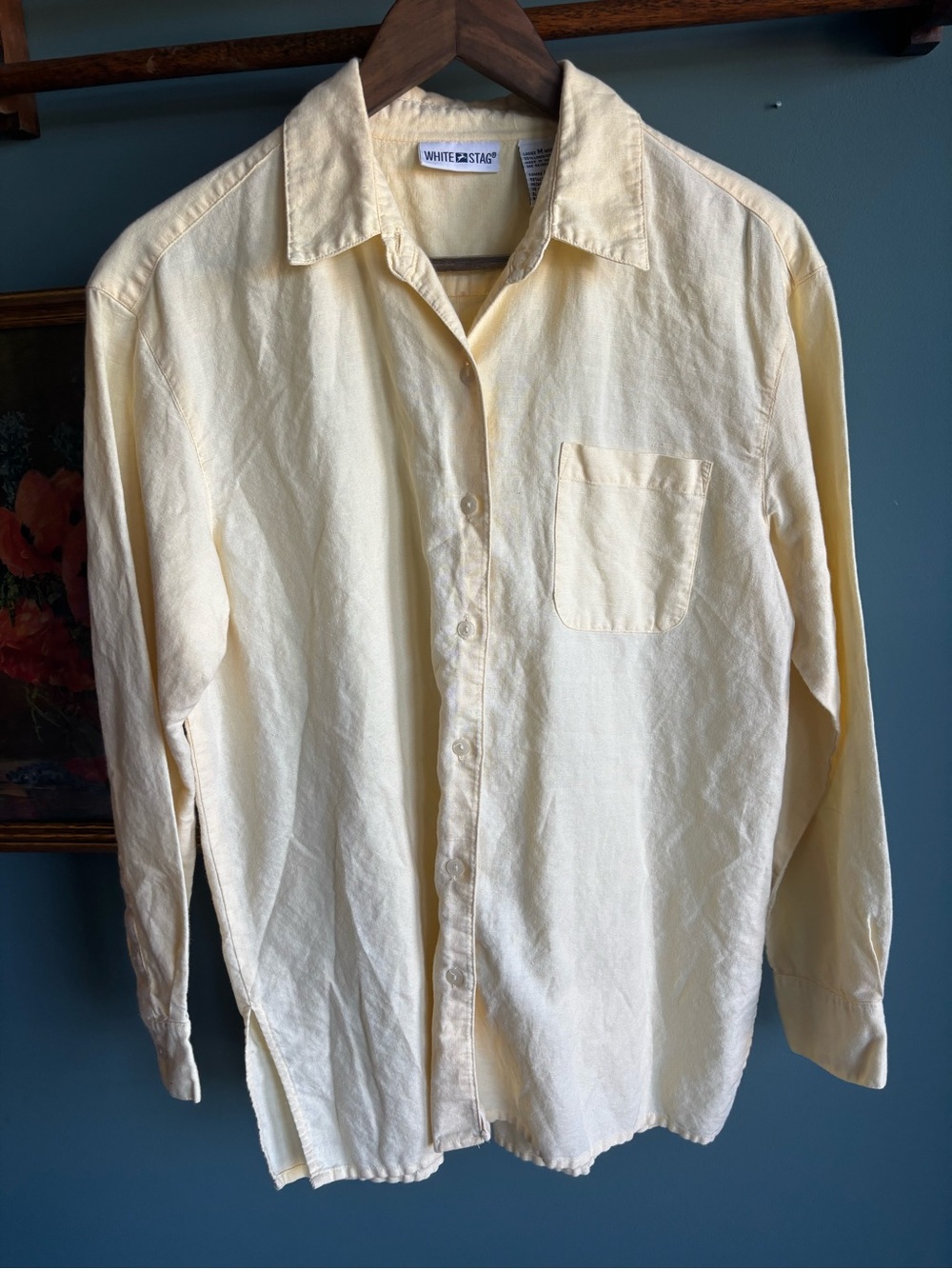 White Stag 🧈 Yellow Linen Blouse